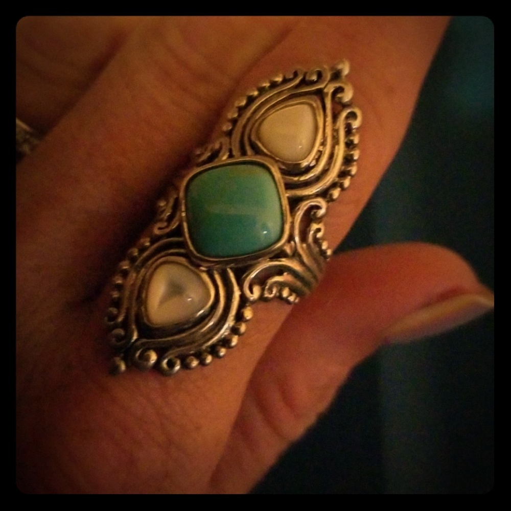 Sterling silver and turquoise stone Ring